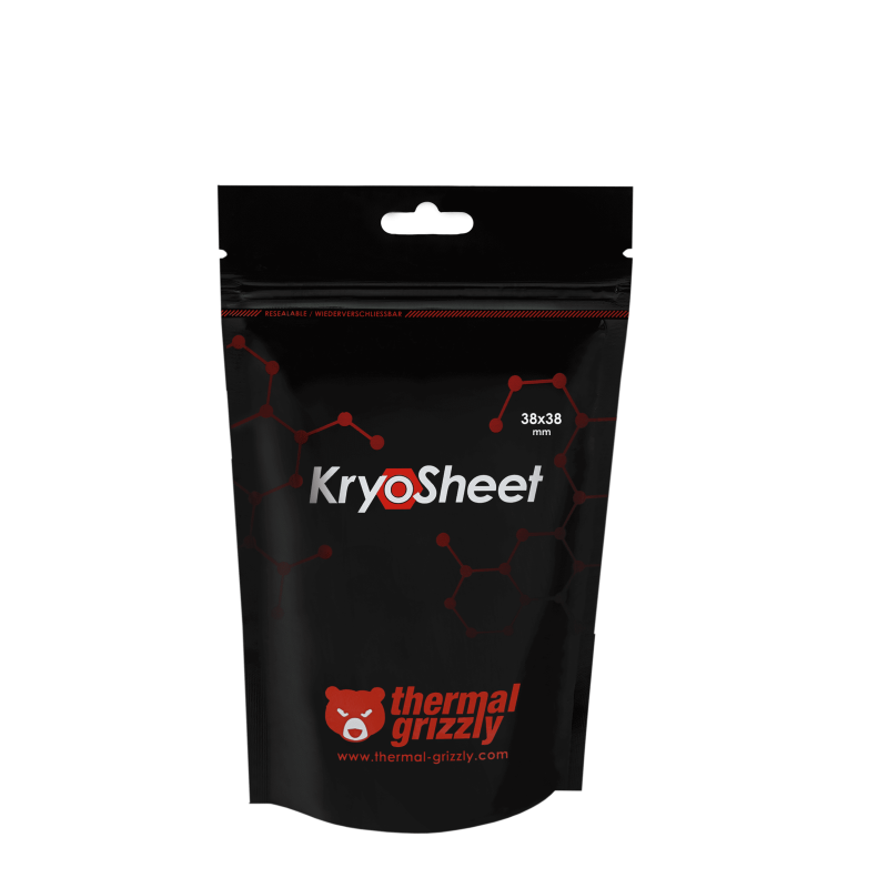Thermal Grizzly KryoSheet, 38 x 38mm Thermal pad Thermal Grizzly KryoSheet, 38 x 38mm Thermal pad